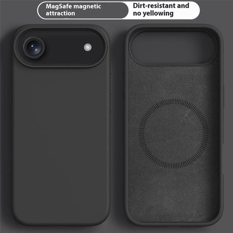 iPhone Air 2-i-1 Silikon- og Hard Plast Deksel – MagSafe-kompatibelt – Svart