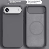 iPhone Air 2-i-1 Silikon- og Hard Plast Deksel – MagSafe-kompatibelt – Mørkegrå