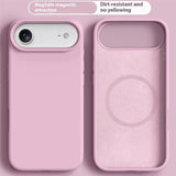 iPhone Air 2-i-1 Silikon- og Hard Plast Deksel – MagSafe-kompatibelt – Rosa