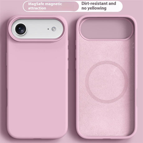 iPhone Air 2-i-1 Silikon- og Hard Plast Deksel – MagSafe-kompatibelt – Rosa