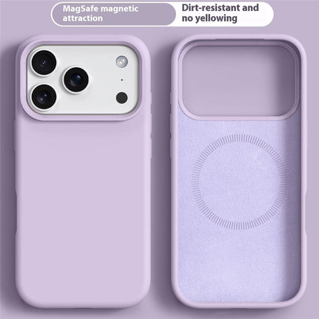 iPhone 17 Pro 2-i-1 Silikon- og Hard Plast Deksel – MagSafe-kompatibelt – Lys Lilla