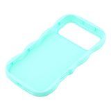 EIDERWOOD iPhone 17 Pro Max Fleksibelt Plast Wavy Deksel - Blå