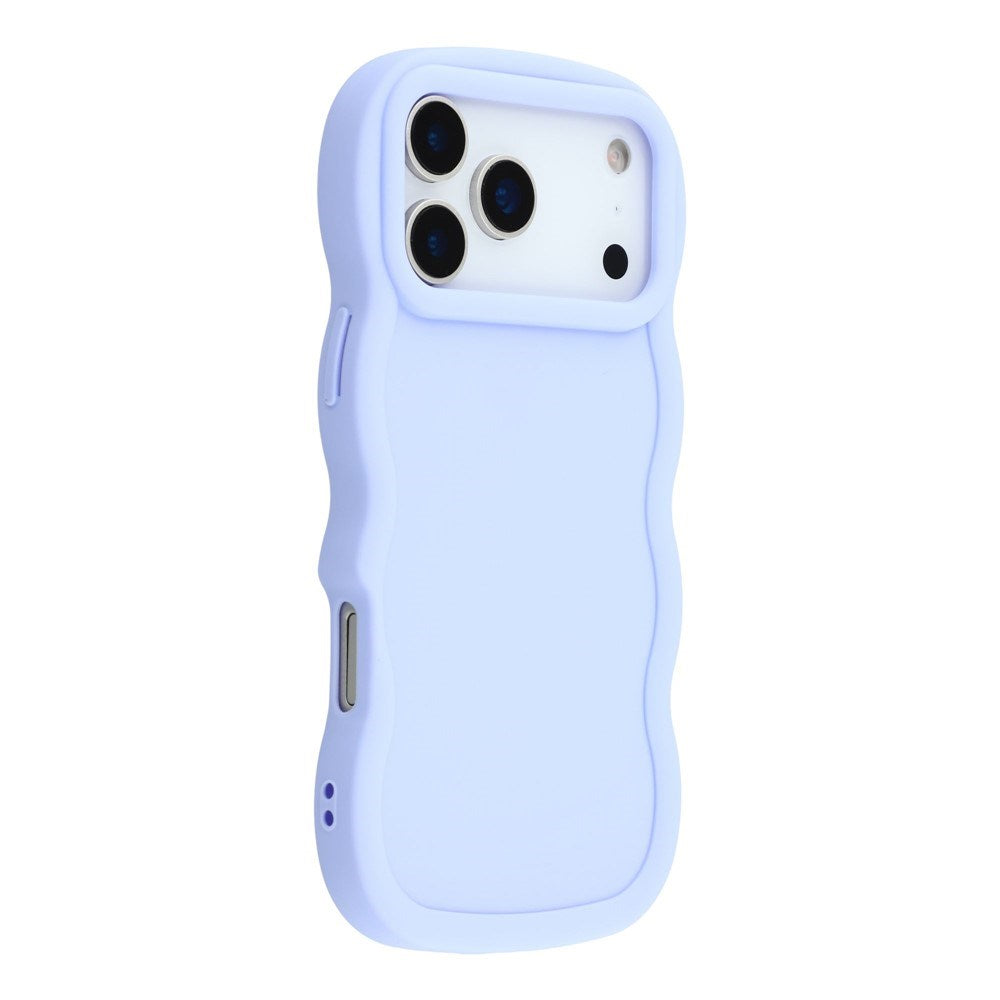 EIDERWOOD iPhone 17 Pro Max Fleksibelt Plast Wavy Deksel - Lilla