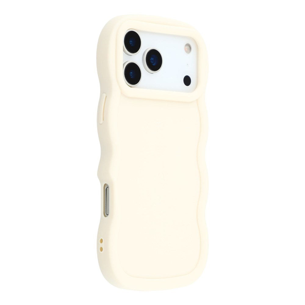 EIDERWOOD iPhone 17 Pro Max Fleksibelt Plast Wavy Deksel - Hvit