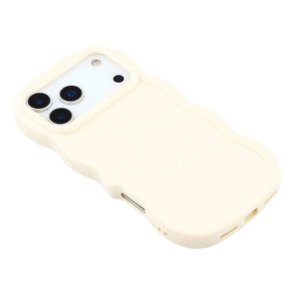 EIDERWOOD iPhone 17 Pro Max Fleksibelt Plast Wavy Deksel - Hvit