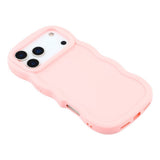 EIDERWOOD iPhone 17 Pro Max Fleksibelt Plast Wavy Deksel - Rosa
