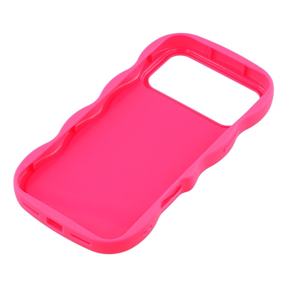 EIDERWOOD iPhone 17 Pro Fleksibelt Plast Wavy Deksel - Pink