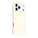 EIDERWOOD iPhone 17 Pro Fleksibelt Plast Wavy Deksel - Hvit
