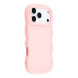 EIDERWOOD iPhone 17 Pro Fleksibelt Plast Wavy Deksel - Rosa