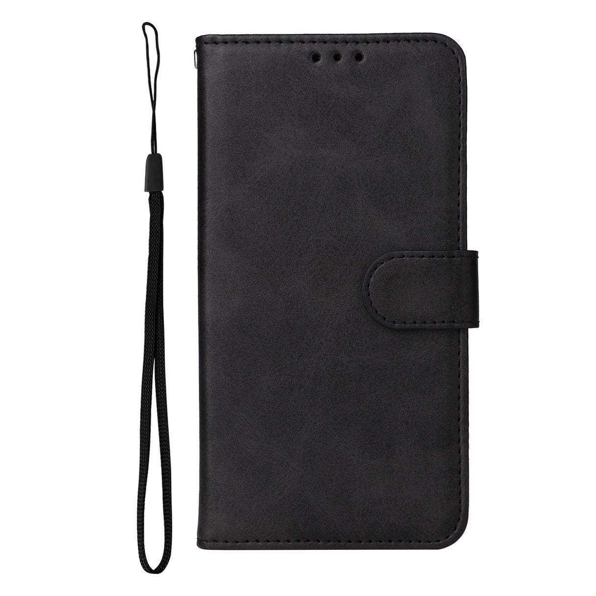 Xiaomi Redmi 15 (4G) EIDERWOOD Kunstskinn Flip Deksel med Kortholder & Stropp - Svart