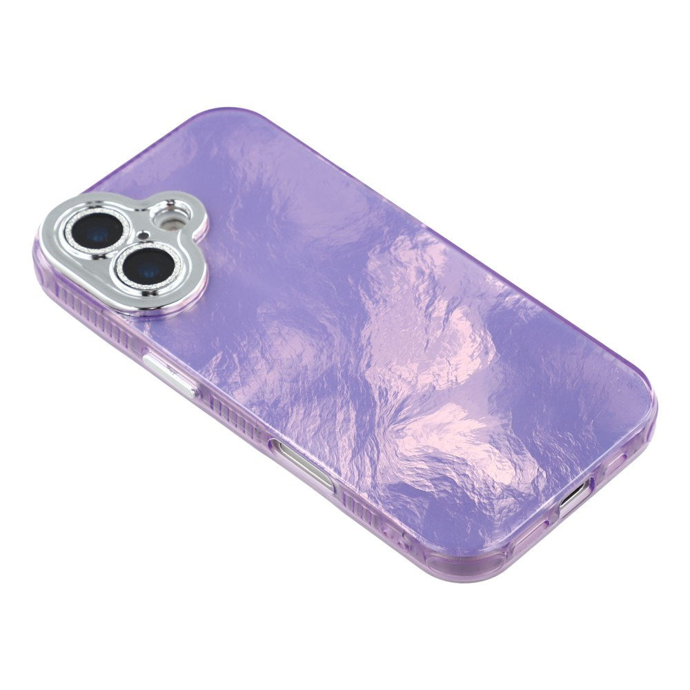 EIDERWOOD iPhone 17 Hybrid Plast Deksel m. Innebygd Kameralinsebeskyttelse - Folie Mønster / Lilla