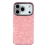 EIDERWOOD iPhone 17 Pro Hybrid Plast Deksel m. Innebygd Kameralinsebeskyttelse - Perlemorsmønster / Rosa