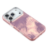 EIDERWOOD iPhone 17 Pro Hybrid Plast Deksel m. Innebygd Kameralinsebeskyttelse - Folie Mønster / Rosa