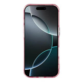 EIDERWOOD iPhone 17 Pro Hybrid Plast Deksel m. Innebygd Kameralinsebeskyttelse - Rynket Mønster / Rosa