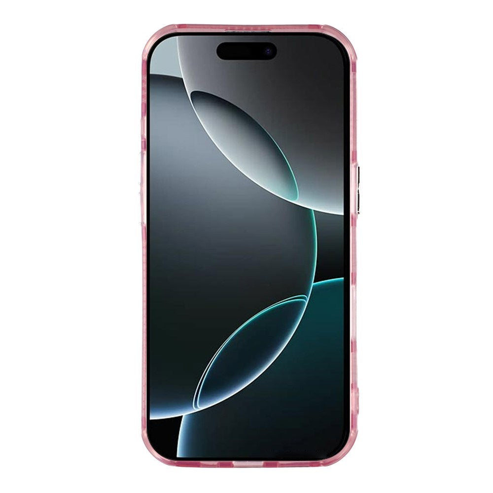 EIDERWOOD iPhone 17 Pro Max Hybrid Plast Deksel m. Innebygd Kameralinsebeskyttelse - Bølget Mønster / Rosa