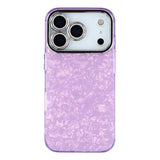 EIDERWOOD iPhone 17 Pro Max Hybrid Plast Deksel m. Innebygd Kameralinsebeskyttelse - Perlemorsmønster / Lilla