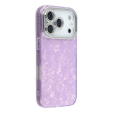 EIDERWOOD iPhone 17 Pro Max Hybrid Plast Deksel m. Innebygd Kameralinsebeskyttelse - Perlemorsmønster / Lilla