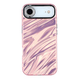 EIDERWOOD iPhone Air Hybrid Plast Deksel m. Innebygd Kameralinsebeskyttelse - Bølget Mønster / Rosa