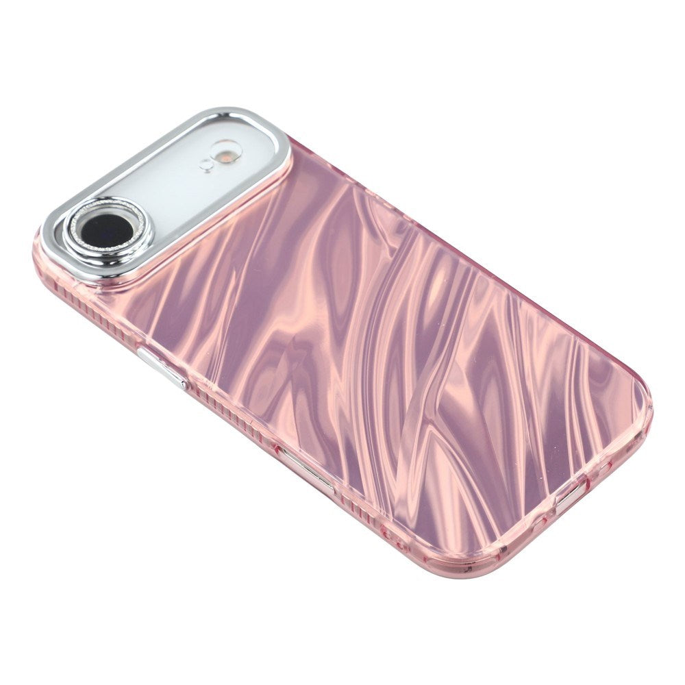 EIDERWOOD iPhone Air Hybrid Plast Deksel m. Innebygd Kameralinsebeskyttelse - Bølget Mønster / Rosa