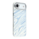 EIDERWOOD iPhone Air Hybrid Plast Deksel m. Innebygd Kameralinsebeskyttelse - Bølget Mønster / Sølv