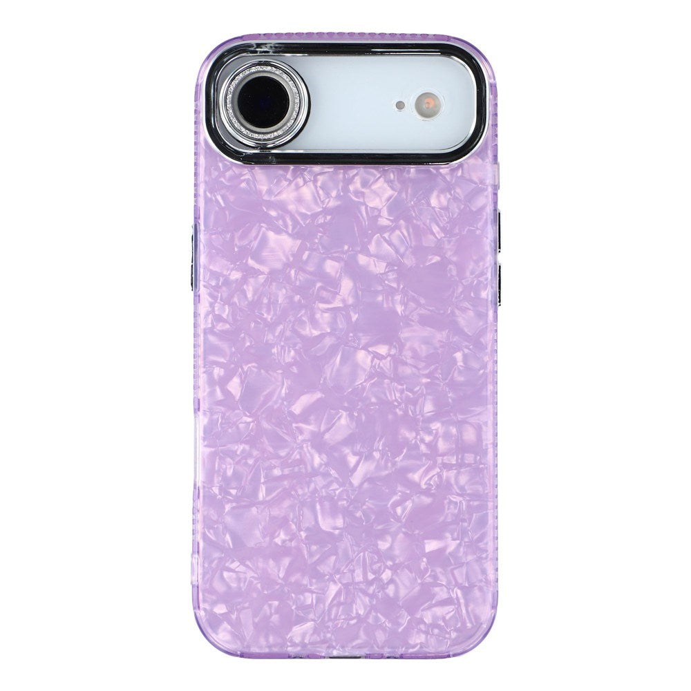 EIDERWOOD iPhone Air Hybrid Plast Deksel m. Innebygd Kameralinsebeskyttelse - Perlemorsmønster / Lilla
