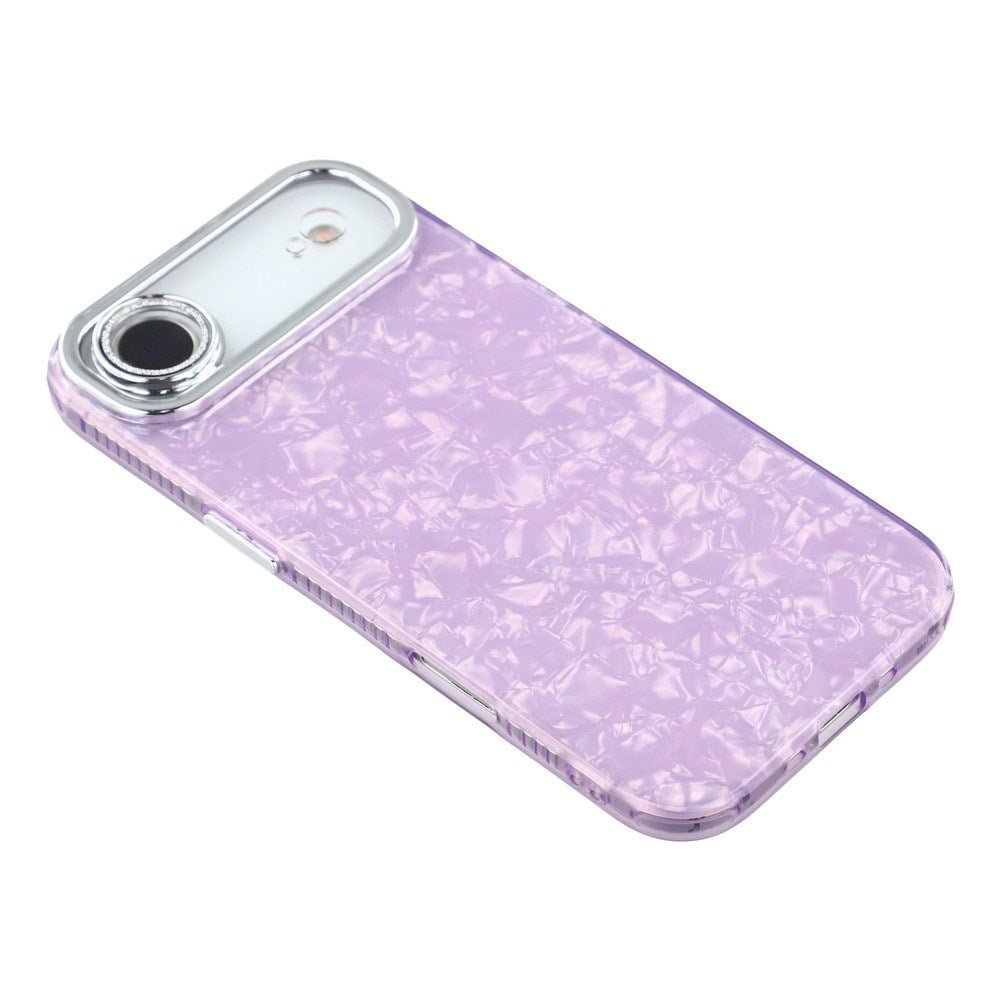EIDERWOOD iPhone Air Hybrid Plast Deksel m. Innebygd Kameralinsebeskyttelse - Perlemorsmønster / Lilla