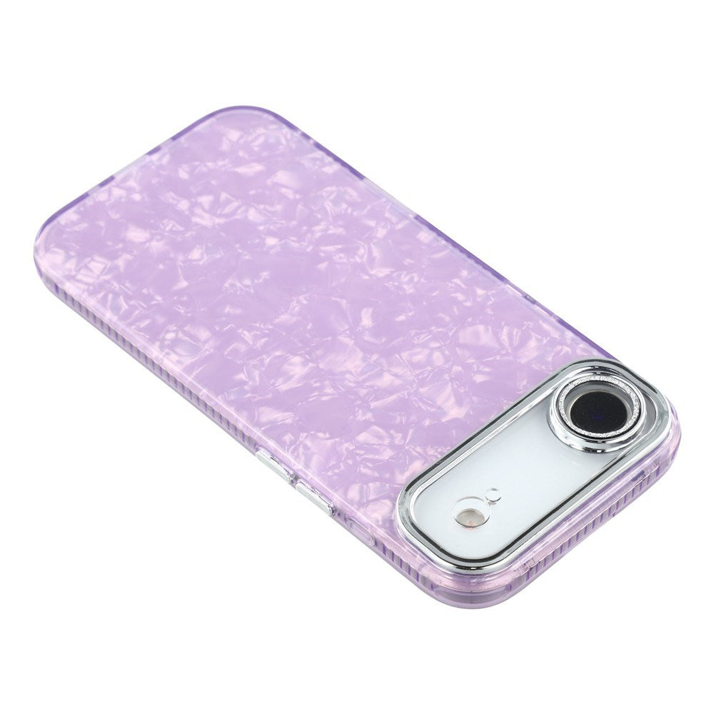 EIDERWOOD iPhone Air Hybrid Plast Deksel m. Innebygd Kameralinsebeskyttelse - Perlemorsmønster / Lilla