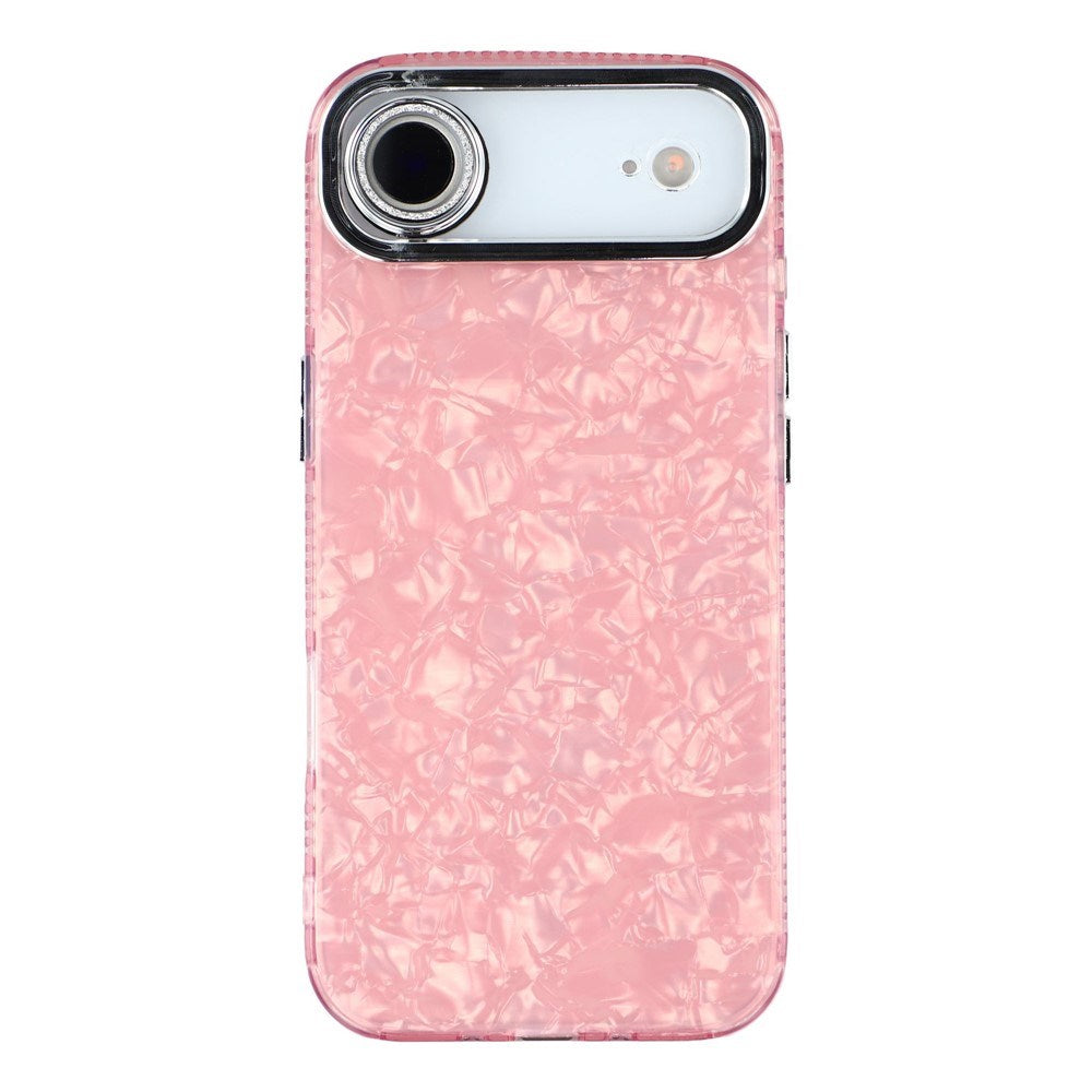 EIDERWOOD iPhone Air Hybrid Plast Deksel m. Innebygd Kameralinsebeskyttelse - Perlemorsmønster / Rosa
