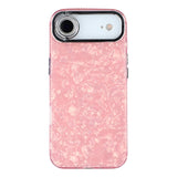 EIDERWOOD iPhone Air Hybrid Plast Deksel m. Innebygd Kameralinsebeskyttelse - Perlemorsmønster / Rosa