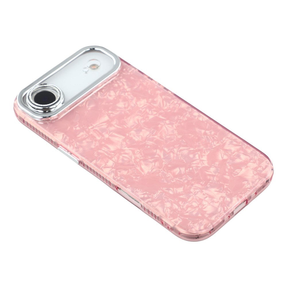 EIDERWOOD iPhone Air Hybrid Plast Deksel m. Innebygd Kameralinsebeskyttelse - Perlemorsmønster / Rosa