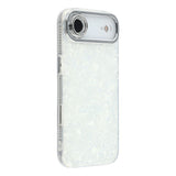 EIDERWOOD iPhone Air Hybrid Plast Deksel m. Innebygd Kameralinsebeskyttelse - Perlemorsmønster / Hvit