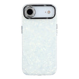 EIDERWOOD iPhone Air Hybrid Plast Deksel m. Innebygd Kameralinsebeskyttelse - Perlemorsmønster / Hvit