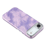 EIDERWOOD iPhone Air Hybrid Plast Deksel m. Innebygd Kameralinsebeskyttelse - Folie Mønster / Lilla