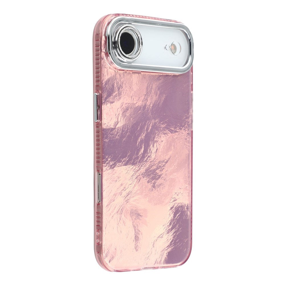 EIDERWOOD iPhone Air Hybrid Plast Deksel m. Innebygd Kameralinsebeskyttelse - Folie Mønster / Rosa