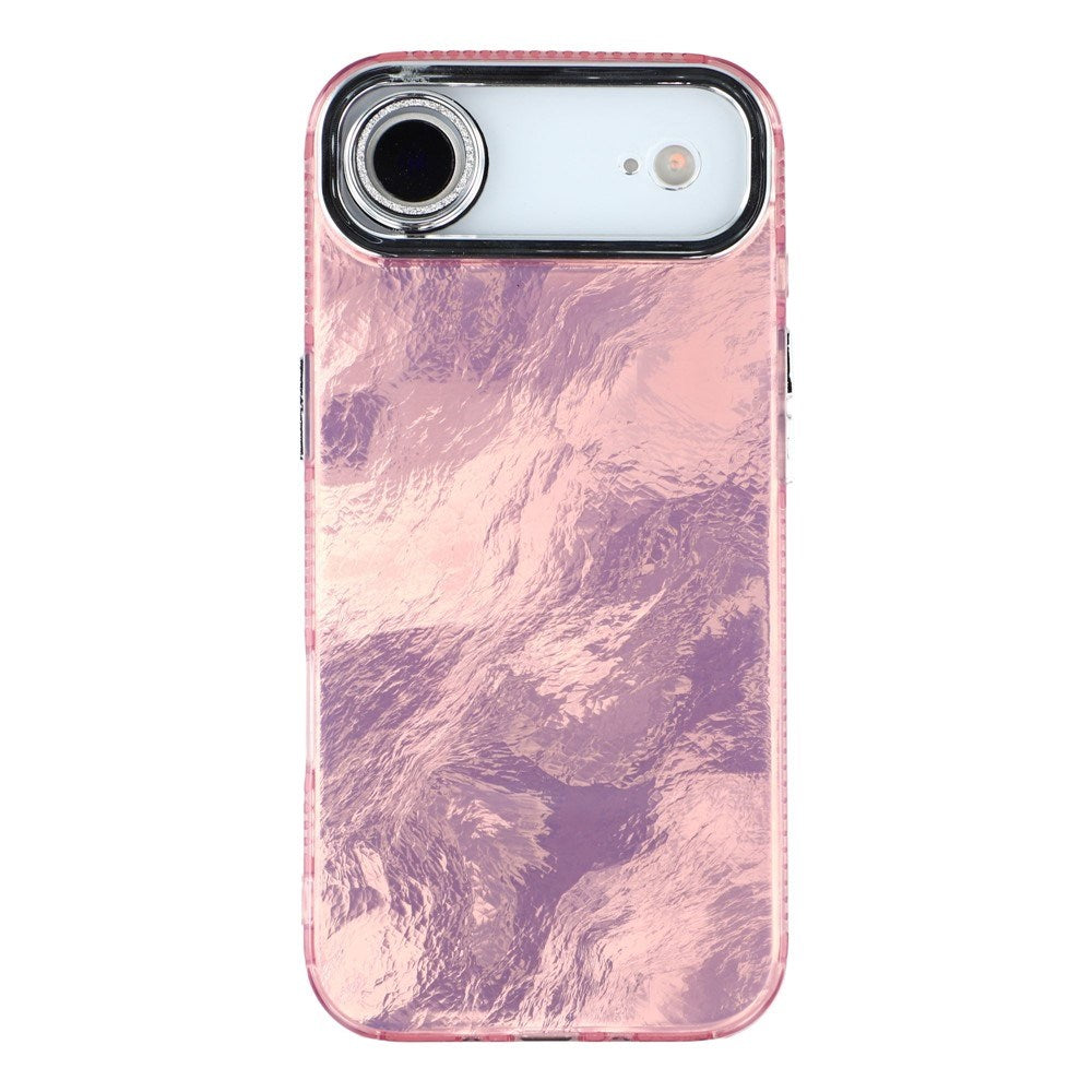 EIDERWOOD iPhone Air Hybrid Plast Deksel m. Innebygd Kameralinsebeskyttelse - Folie Mønster / Rosa