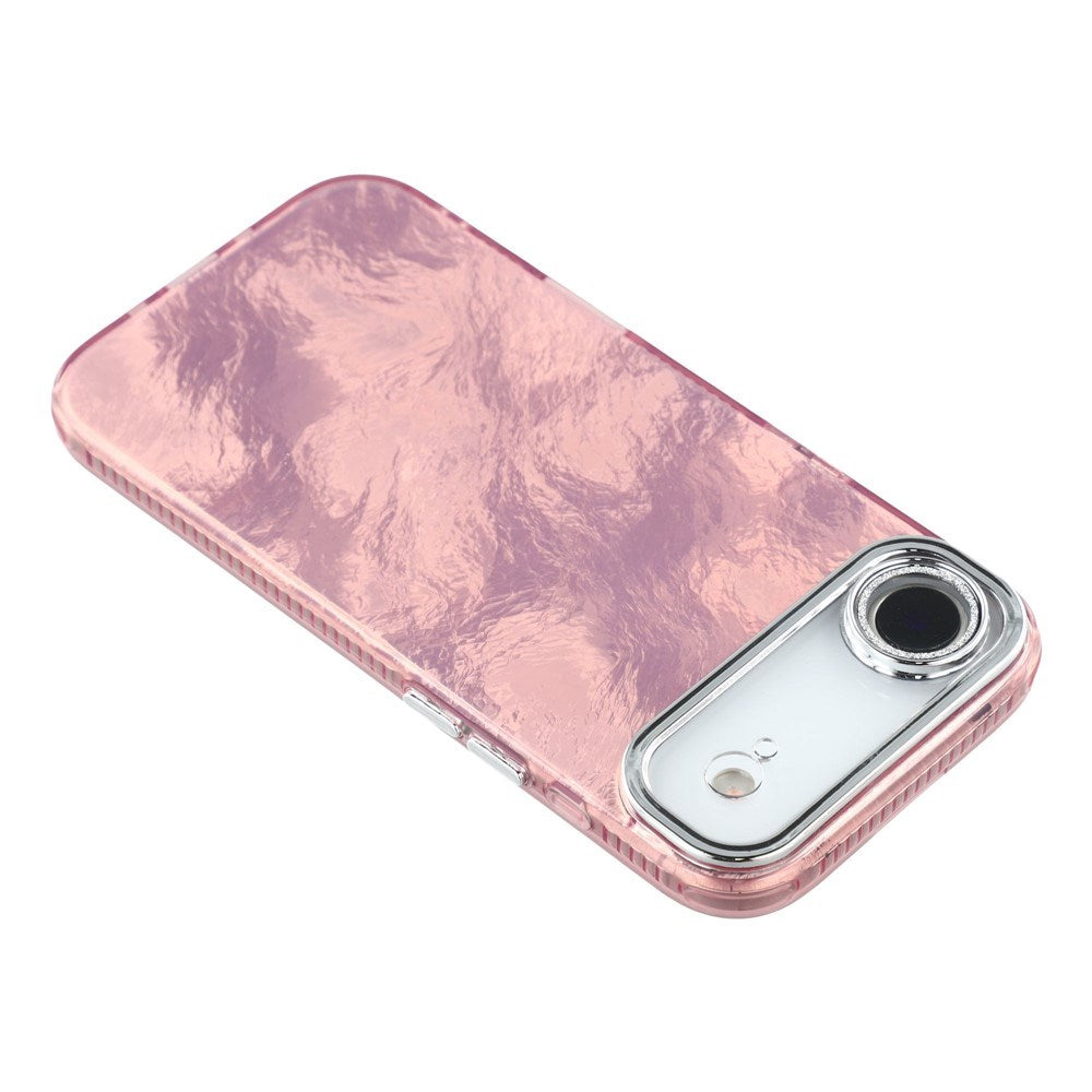 EIDERWOOD iPhone Air Hybrid Plast Deksel m. Innebygd Kameralinsebeskyttelse - Folie Mønster / Rosa