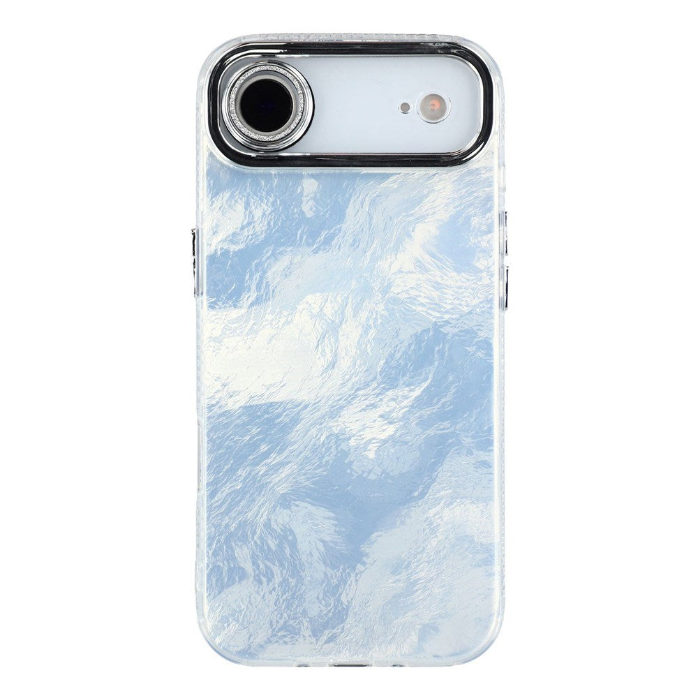 EIDERWOOD iPhone Air Hybrid Plast Deksel m. Innebygd Kameralinsebeskyttelse - Folie Mønster / Sølv