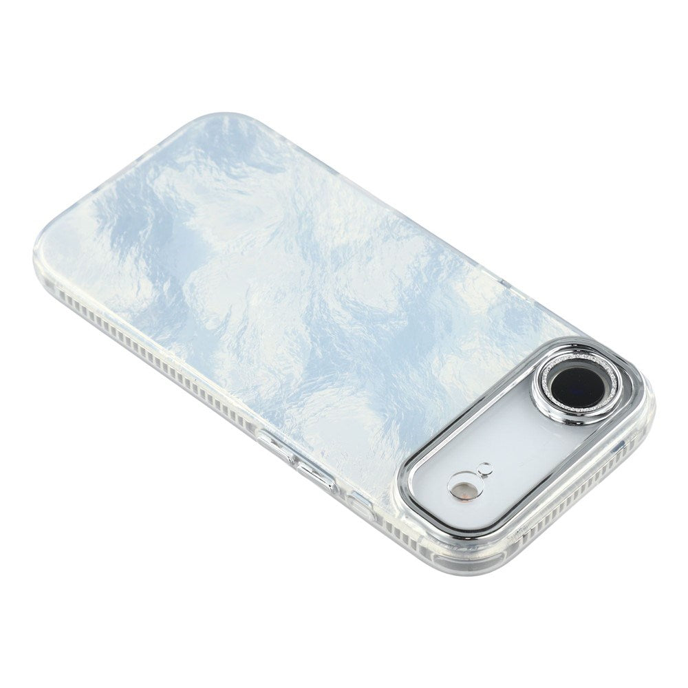 EIDERWOOD iPhone Air Hybrid Plast Deksel m. Innebygd Kameralinsebeskyttelse - Folie Mønster / Sølv