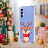 EIDERWOOD Samsung Galaxy A56 (5G) Fleksibelt Plast Juledeksel med Motiv - Gjennomsiktig / Reinsdyr