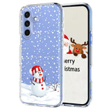 EIDERWOOD Samsung Galaxy A56 (5G) Fleksibelt Plast Juledeksel med Motiv - Gjennomsiktig / Snømann