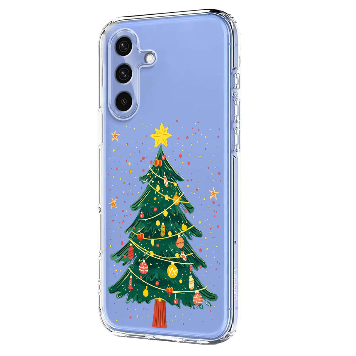 EIDERWOOD Samsung Galaxy A56 (5G) Fleksibelt Plast Juledeksel med Motiv - Gjennomsiktig / Juletre