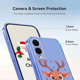 EIDERWOOD Samsung Galaxy S25 Edge Fleksibelt Plast Juledeksel med Motiv - Gjennomsiktig / Reinsdyr