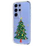 EIDERWOOD Samsung Galaxy S25 Ultra Fleksibelt Plast Juledeksel med Motiv - Gjennomsiktig / Juletre