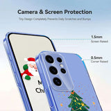 EIDERWOOD Samsung Galaxy S25 Ultra Fleksibelt Plast Juledeksel med Motiv - Gjennomsiktig / Juletre