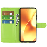 Realme 15 EIDERWOOD Kunstskinn Flip Deksel med Kortholder & Ståfunksjon - Grønn