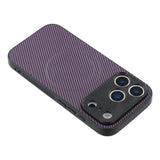 iPhone 18 Pro / 17 Pro EIDERWOOD Hybrid Carbon Deksel - MagSafe Kompatibel - Lilla