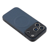 iPhone 18 Pro Max / 17 Pro Max EIDERWOOD Hybrid Carbon Deksel - MagSafe Kompatibel - Blå