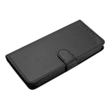 Motorola Moto G86 Power EIDERWOOD Kunstskinn Deksel med Stropp & Kortholder – Svart