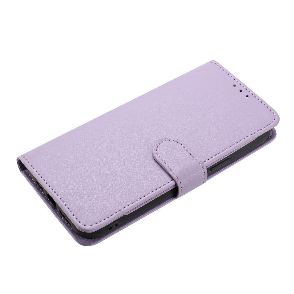 Motorola Moto G86 Power EIDERWOOD Kunstskinn Deksel med Stropp & Kortholder – Lilla