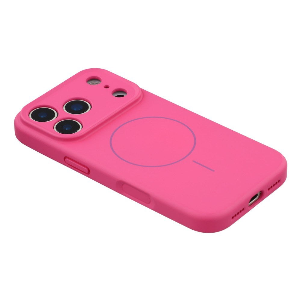 EIDERWOOD iPhone 17 Pro Max Fleksibelt Plast Deksel med Fôr Innvendig – MagSafe Kompatibel – Pink